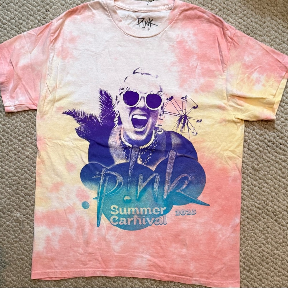 Pink Summer Carnival Tie-Dye T-Shirt